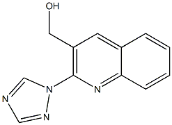 [2-(1H-1,2,4-triazol-1-yl)quinolin-3-yl]methanol Struktur