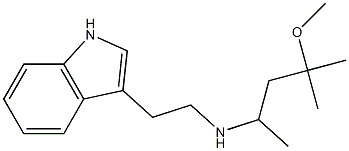 [2-(1H-indol-3-yl)ethyl](4-methoxy-4-methylpentan-2-yl)amine Struktur