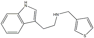 [2-(1H-indol-3-yl)ethyl](thiophen-3-ylmethyl)amine Struktur