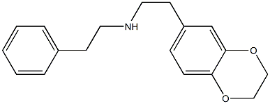 [2-(2,3-dihydro-1,4-benzodioxin-6-yl)ethyl](2-phenylethyl)amine,,结构式