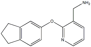 [2-(2,3-dihydro-1H-inden-5-yloxy)pyridin-3-yl]methanamine Struktur