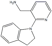 [2-(2,3-dihydro-1H-indol-1-yl)pyridin-3-yl]methylamine 结构式