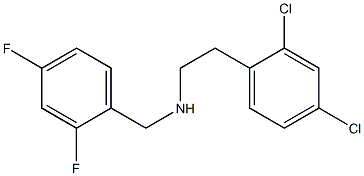 [2-(2,4-dichlorophenyl)ethyl][(2,4-difluorophenyl)methyl]amine,,结构式