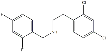 [2-(2,4-dichlorophenyl)ethyl][(2,4-difluorophenyl)methyl]amine Structure