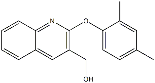 [2-(2,4-dimethylphenoxy)quinolin-3-yl]methanol 化学構造式