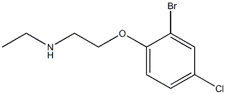[2-(2-bromo-4-chlorophenoxy)ethyl](ethyl)amine Structure