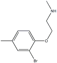 [2-(2-bromo-4-methylphenoxy)ethyl](methyl)amine,,结构式