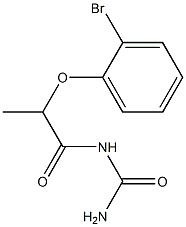 [2-(2-bromophenoxy)propanoyl]urea 化学構造式