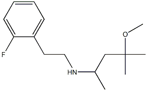 [2-(2-fluorophenyl)ethyl](4-methoxy-4-methylpentan-2-yl)amine Structure