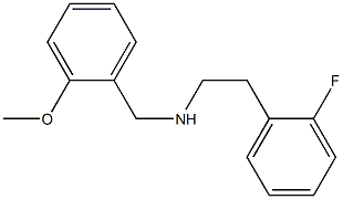 [2-(2-fluorophenyl)ethyl][(2-methoxyphenyl)methyl]amine Structure