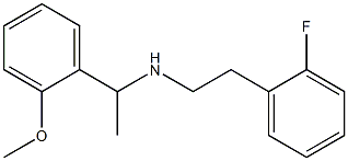 [2-(2-fluorophenyl)ethyl][1-(2-methoxyphenyl)ethyl]amine Struktur