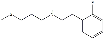 [2-(2-fluorophenyl)ethyl][3-(methylsulfanyl)propyl]amine 化学構造式