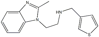 [2-(2-methyl-1H-1,3-benzodiazol-1-yl)ethyl](thiophen-3-ylmethyl)amine 结构式