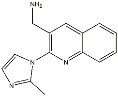 [2-(2-methyl-1H-imidazol-1-yl)quinolin-3-yl]methanamine