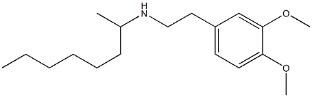 [2-(3,4-dimethoxyphenyl)ethyl](octan-2-yl)amine Structure