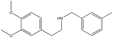 [2-(3,4-dimethoxyphenyl)ethyl][(3-methylphenyl)methyl]amine Struktur