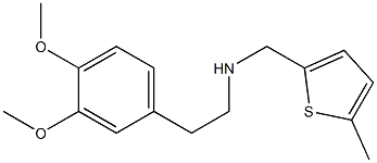 [2-(3,4-dimethoxyphenyl)ethyl][(5-methylthiophen-2-yl)methyl]amine,,结构式