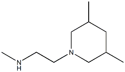 [2-(3,5-dimethylpiperidin-1-yl)ethyl](methyl)amine Structure