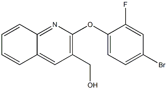 [2-(4-bromo-2-fluorophenoxy)quinolin-3-yl]methanol 结构式