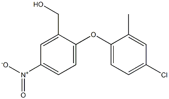 [2-(4-chloro-2-methylphenoxy)-5-nitrophenyl]methanol 结构式