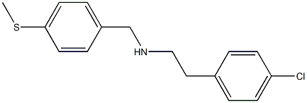 [2-(4-chlorophenyl)ethyl]({[4-(methylsulfanyl)phenyl]methyl})amine Structure