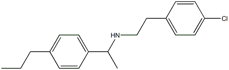 [2-(4-chlorophenyl)ethyl][1-(4-propylphenyl)ethyl]amine 结构式