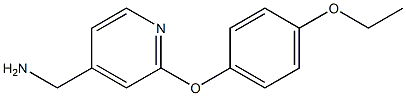 [2-(4-ethoxyphenoxy)pyridin-4-yl]methylamine Structure