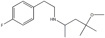 [2-(4-fluorophenyl)ethyl](4-methoxy-4-methylpentan-2-yl)amine Struktur