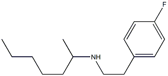 [2-(4-fluorophenyl)ethyl](heptan-2-yl)amine,,结构式