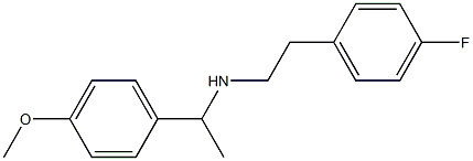 [2-(4-fluorophenyl)ethyl][1-(4-methoxyphenyl)ethyl]amine|