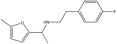 [2-(4-fluorophenyl)ethyl][1-(5-methylfuran-2-yl)ethyl]amine,,结构式