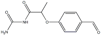 [2-(4-formylphenoxy)propanoyl]urea Structure