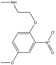 [2-(4-methoxy-2-nitrophenoxy)ethyl](methyl)amine,,结构式