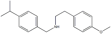 [2-(4-methoxyphenyl)ethyl]({[4-(propan-2-yl)phenyl]methyl})amine Structure