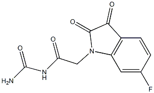 [2-(6-fluoro-2,3-dioxo-2,3-dihydro-1H-indol-1-yl)acetyl]urea|