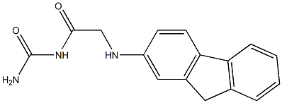 [2-(9H-fluoren-2-ylamino)acetyl]urea 结构式