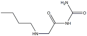 [2-(butylamino)acetyl]urea,,结构式