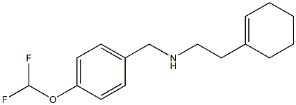 [2-(cyclohex-1-en-1-yl)ethyl]({[4-(difluoromethoxy)phenyl]methyl})amine Structure
