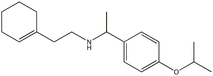 [2-(cyclohex-1-en-1-yl)ethyl]({1-[4-(propan-2-yloxy)phenyl]ethyl})amine Structure