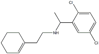 [2-(cyclohex-1-en-1-yl)ethyl][1-(2,5-dichlorophenyl)ethyl]amine Struktur