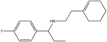 [2-(cyclohex-1-en-1-yl)ethyl][1-(4-fluorophenyl)propyl]amine,,结构式