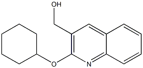 [2-(cyclohexyloxy)quinolin-3-yl]methanol,,结构式