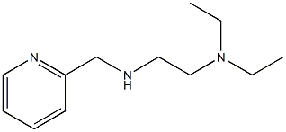 N-(2-ピリジルメチル)-N′,N′-ジエチルエチレンジアミン 化学構造式