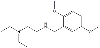 [2-(diethylamino)ethyl][(2,5-dimethoxyphenyl)methyl]amine,,结构式