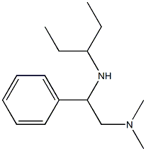 [2-(dimethylamino)-1-phenylethyl](pentan-3-yl)amine Structure