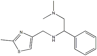 [2-(dimethylamino)-1-phenylethyl][(2-methyl-1,3-thiazol-4-yl)methyl]amine Struktur