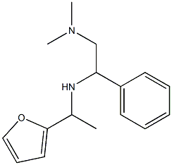 [2-(dimethylamino)-1-phenylethyl][1-(furan-2-yl)ethyl]amine,,结构式