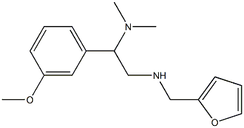 [2-(dimethylamino)-2-(3-methoxyphenyl)ethyl](furan-2-ylmethyl)amine,,结构式