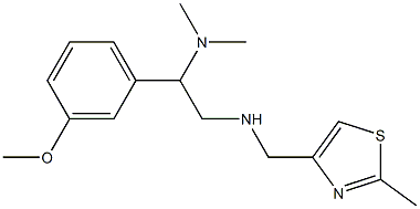 [2-(dimethylamino)-2-(3-methoxyphenyl)ethyl][(2-methyl-1,3-thiazol-4-yl)methyl]amine