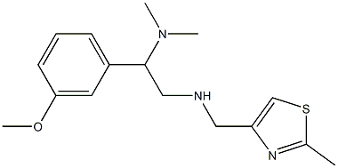 [2-(dimethylamino)-2-(3-methoxyphenyl)ethyl][(2-methyl-1,3-thiazol-4-yl)methyl]amine 结构式